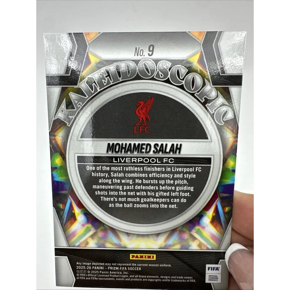Panini 2025-26 Prizm FIFA Soccer Kaleidoscopic Mohamed Salah Liverpool FC #9
